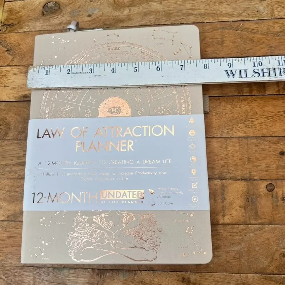 Law of Attraction Planner 12-Month Undated Journey To Creating A Dream Life